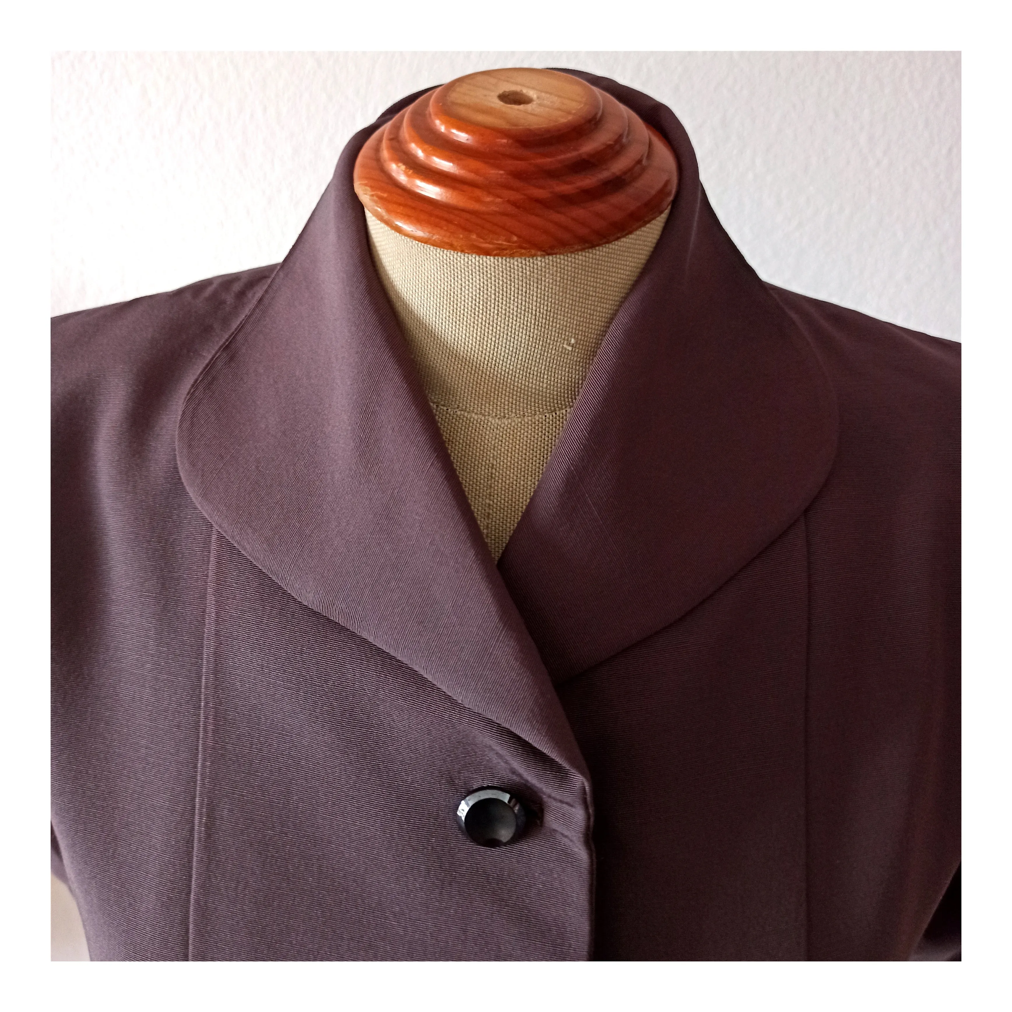 1940s - Unusual Wide Cuffs Gabardine Jacket - W37 (94cm)