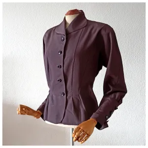 1940s - Unusual Wide Cuffs Gabardine Jacket - W37 (94cm)