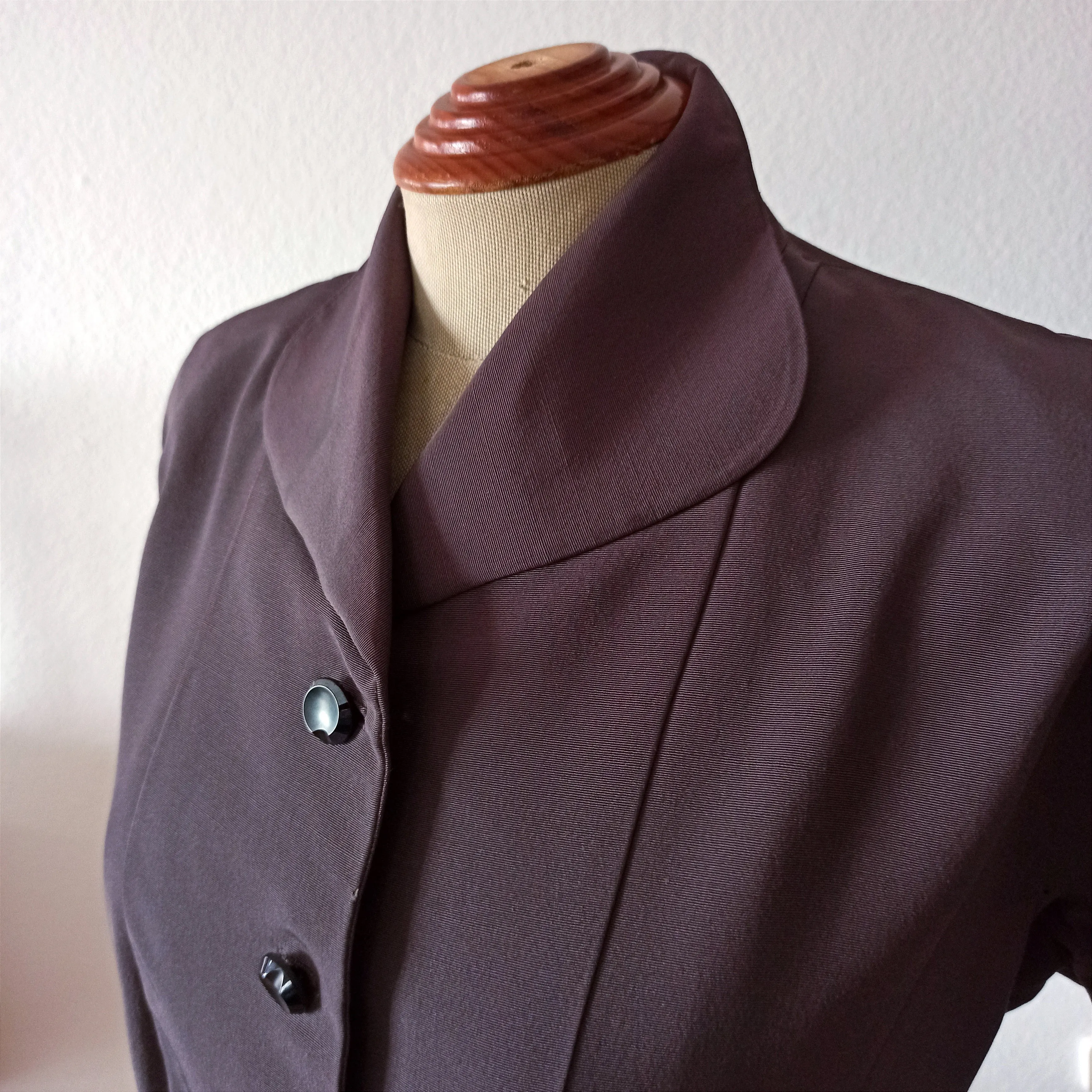 1940s - Unusual Wide Cuffs Gabardine Jacket - W37 (94cm)