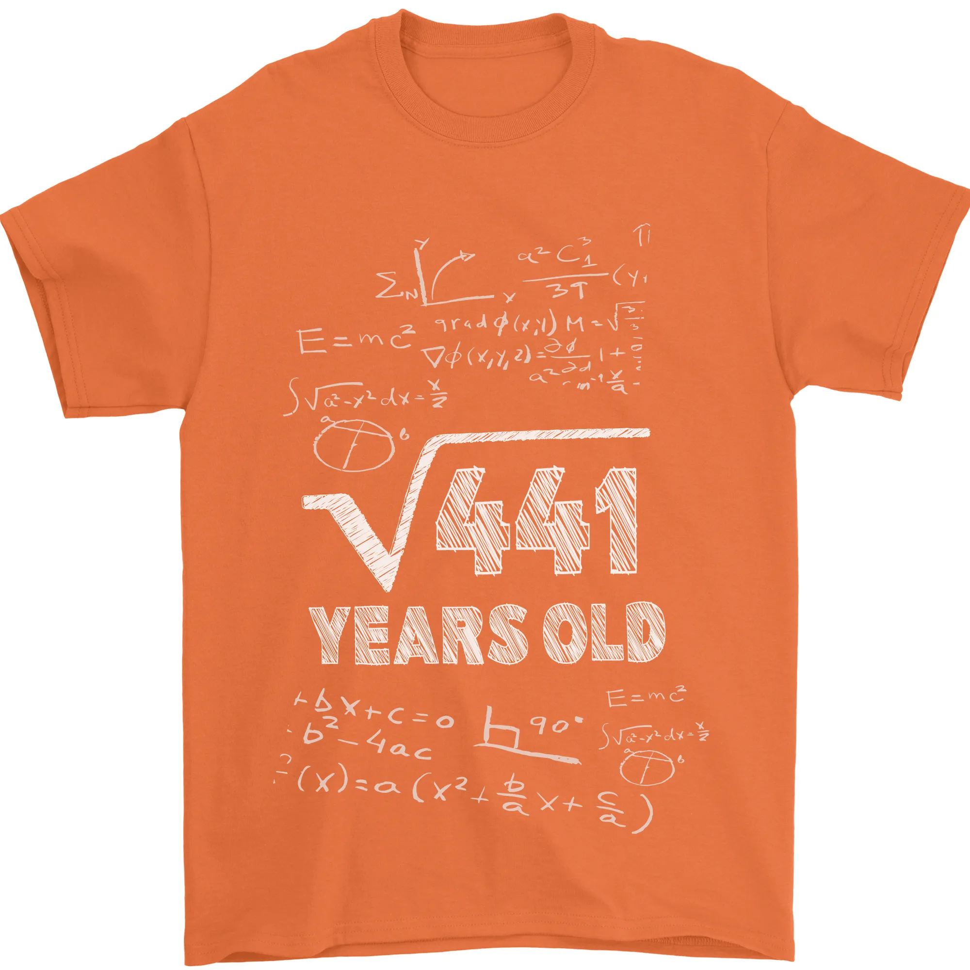 21st Birthday 21 Year Old Geek Funny Maths Mens T-Shirt 100% Cotton