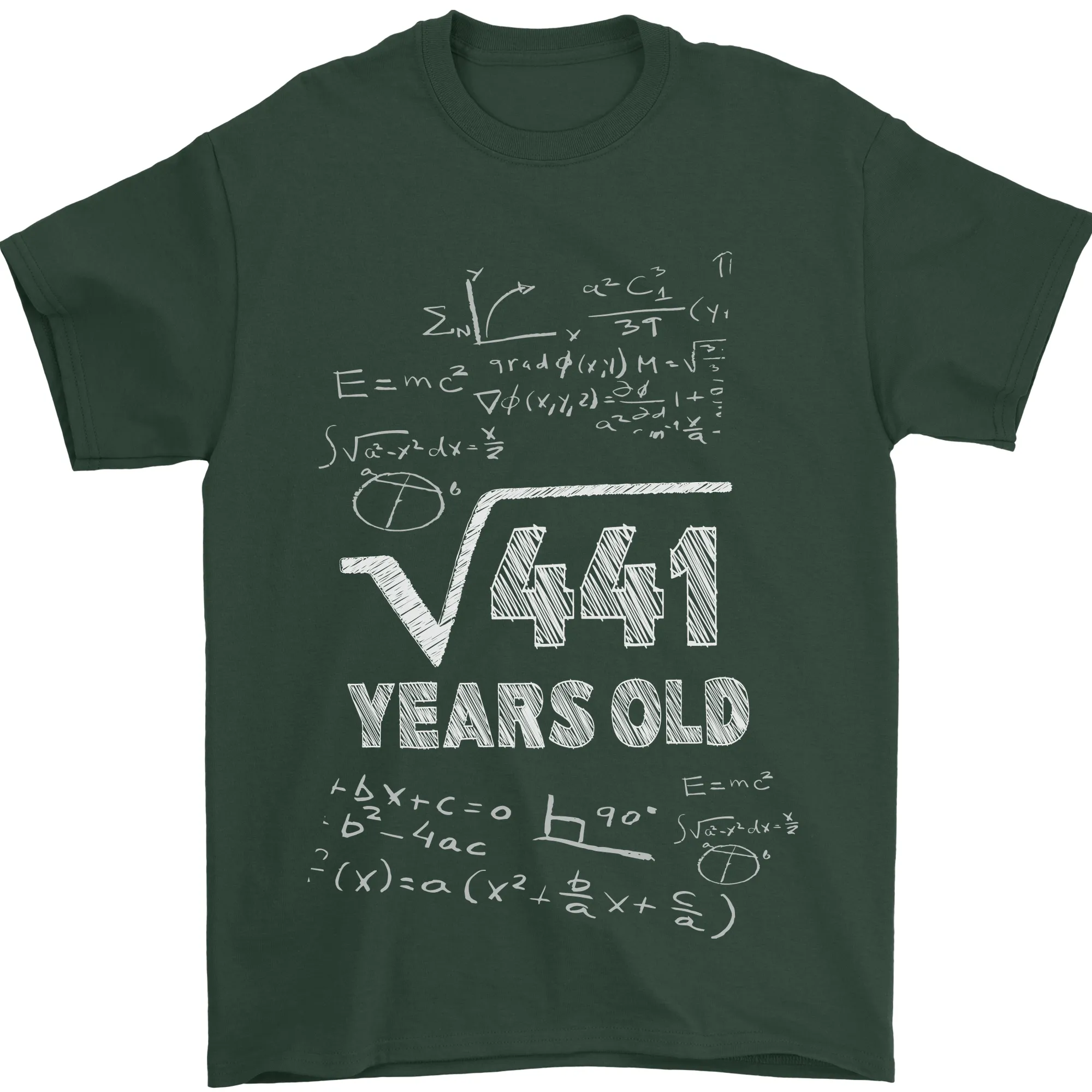 21st Birthday 21 Year Old Geek Funny Maths Mens T-Shirt 100% Cotton