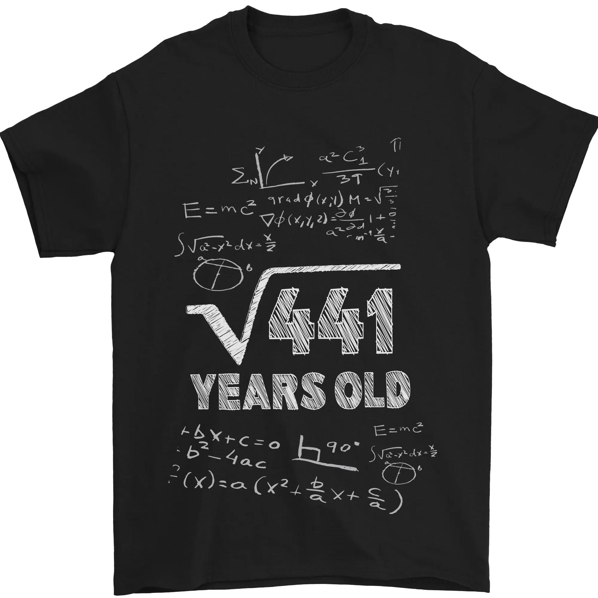 21st Birthday 21 Year Old Geek Funny Maths Mens T-Shirt 100% Cotton