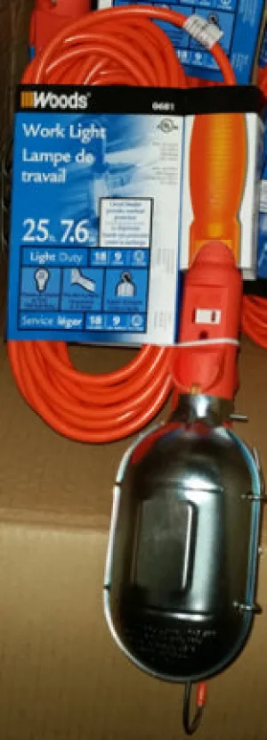 25 FT ORANGE TROUBLE LIGHT