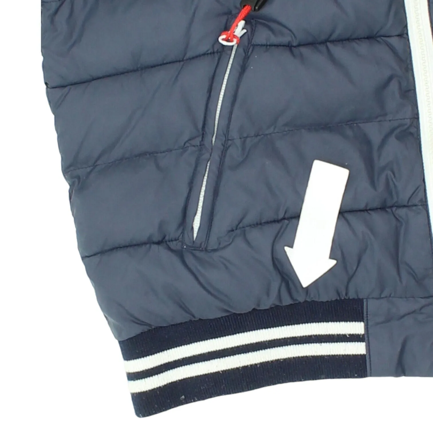 4US Cesare Paciotti Rugby League Boys Navy Padded Jacket | Vintage Designer Kids