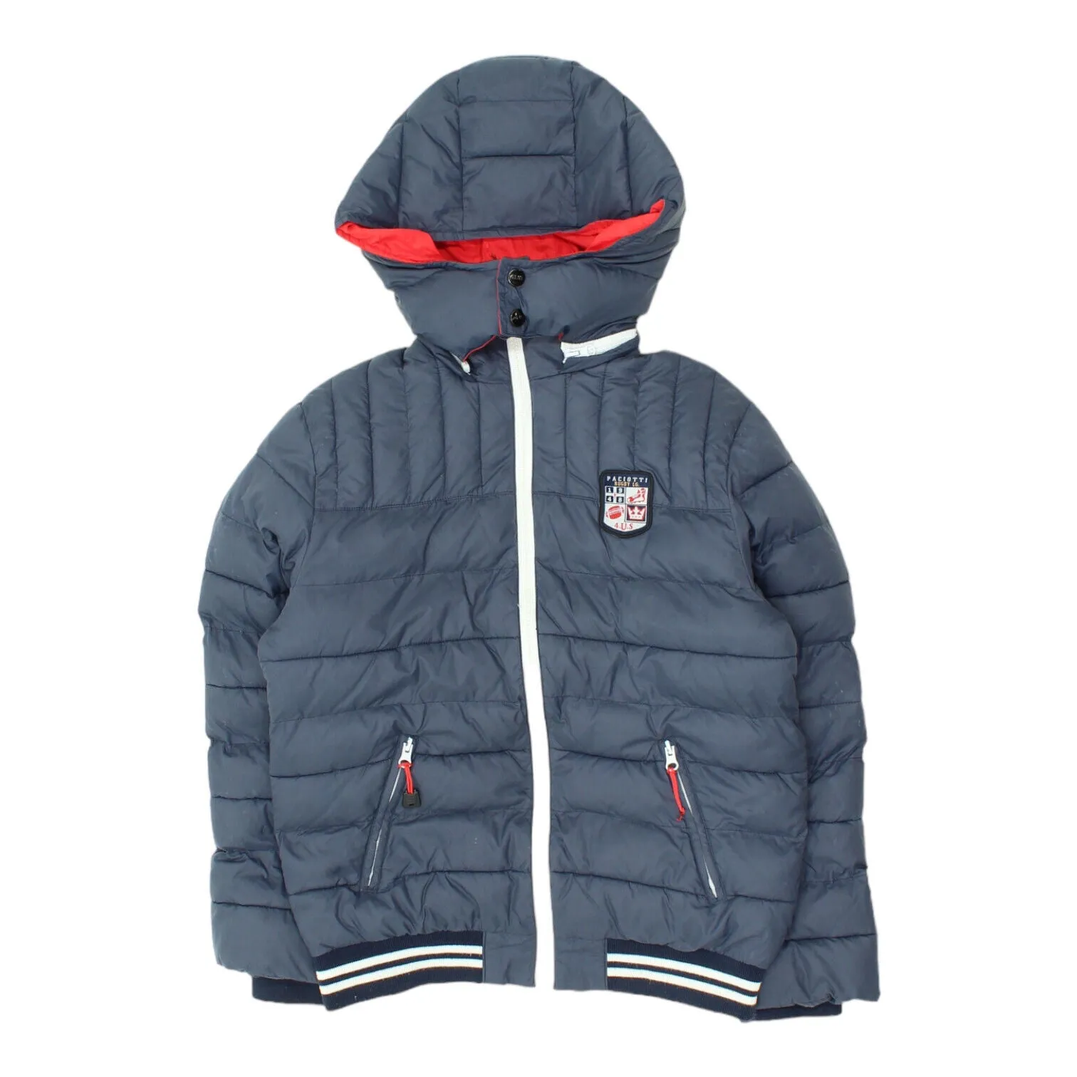 4US Cesare Paciotti Rugby League Boys Navy Padded Jacket | Vintage Designer Kids