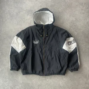 Adidas 1990s padded spellout bomber jacket (L)