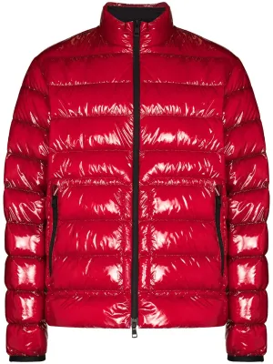 Agar zipped padded jacket