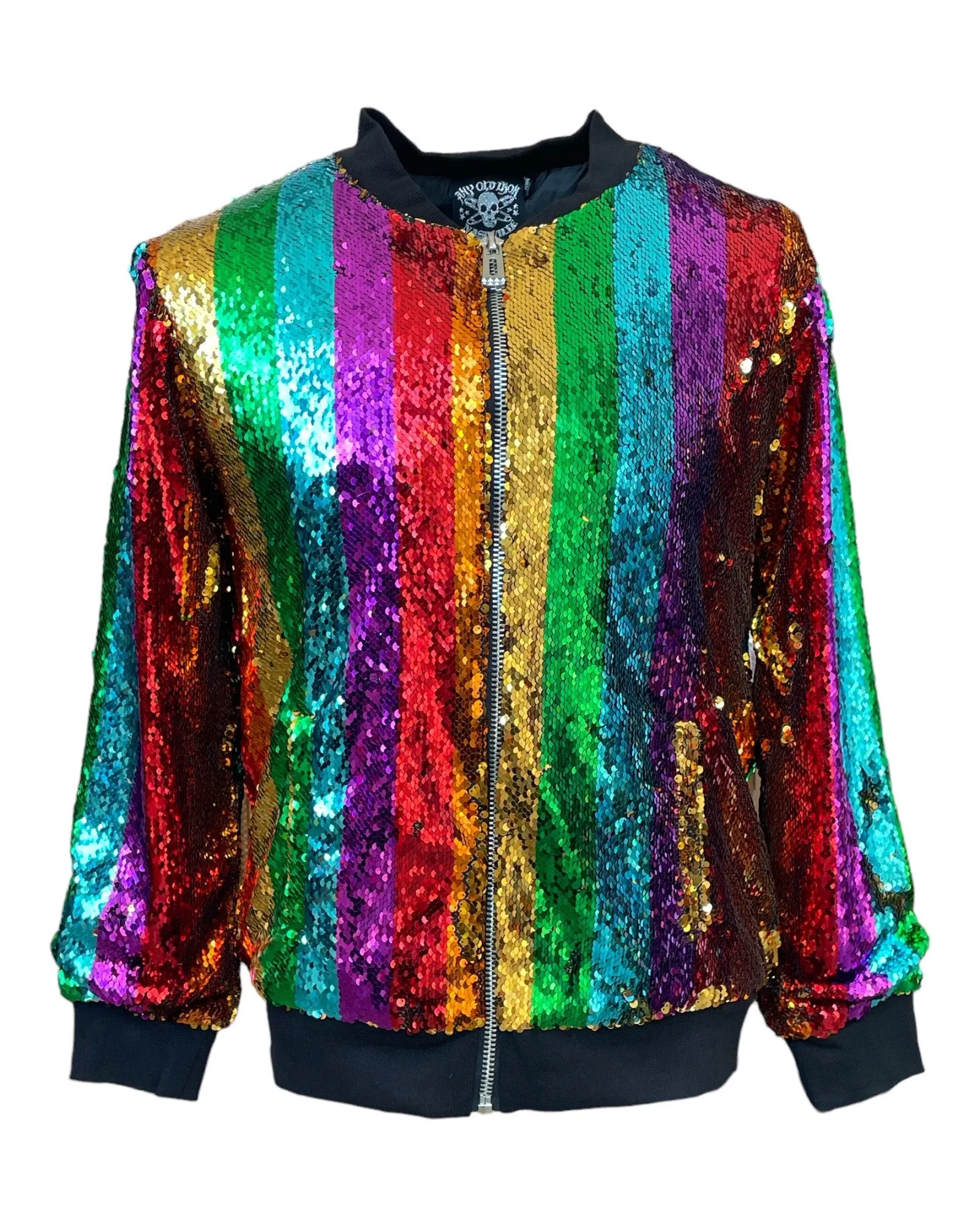 Any Old Iron Men's Rainbow Bomber Jacket