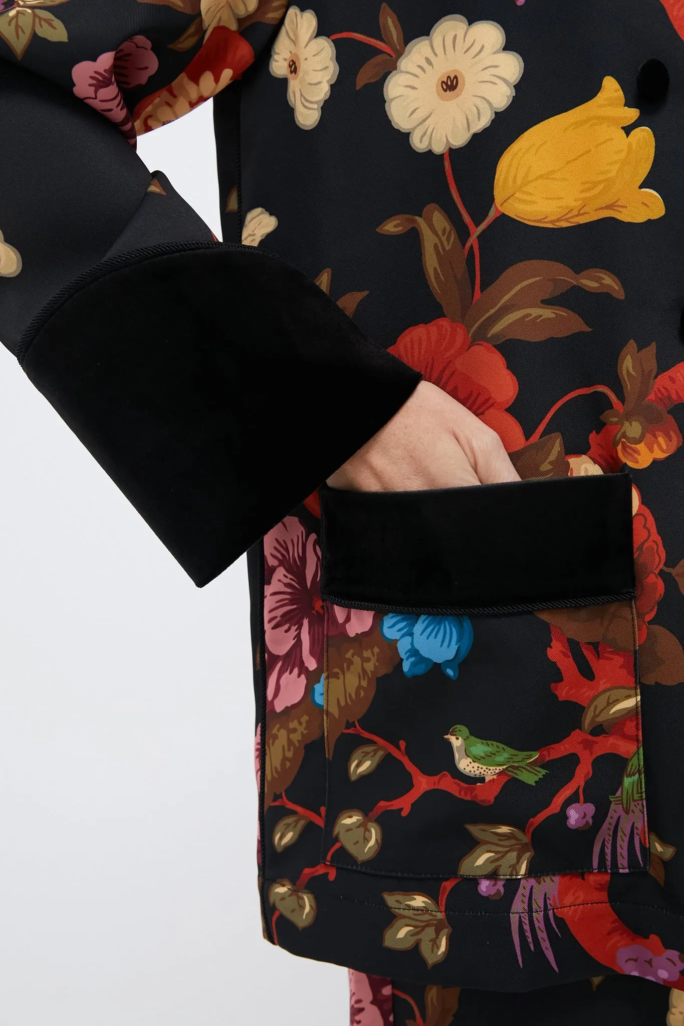 Baroque Floral Smoking Jacket