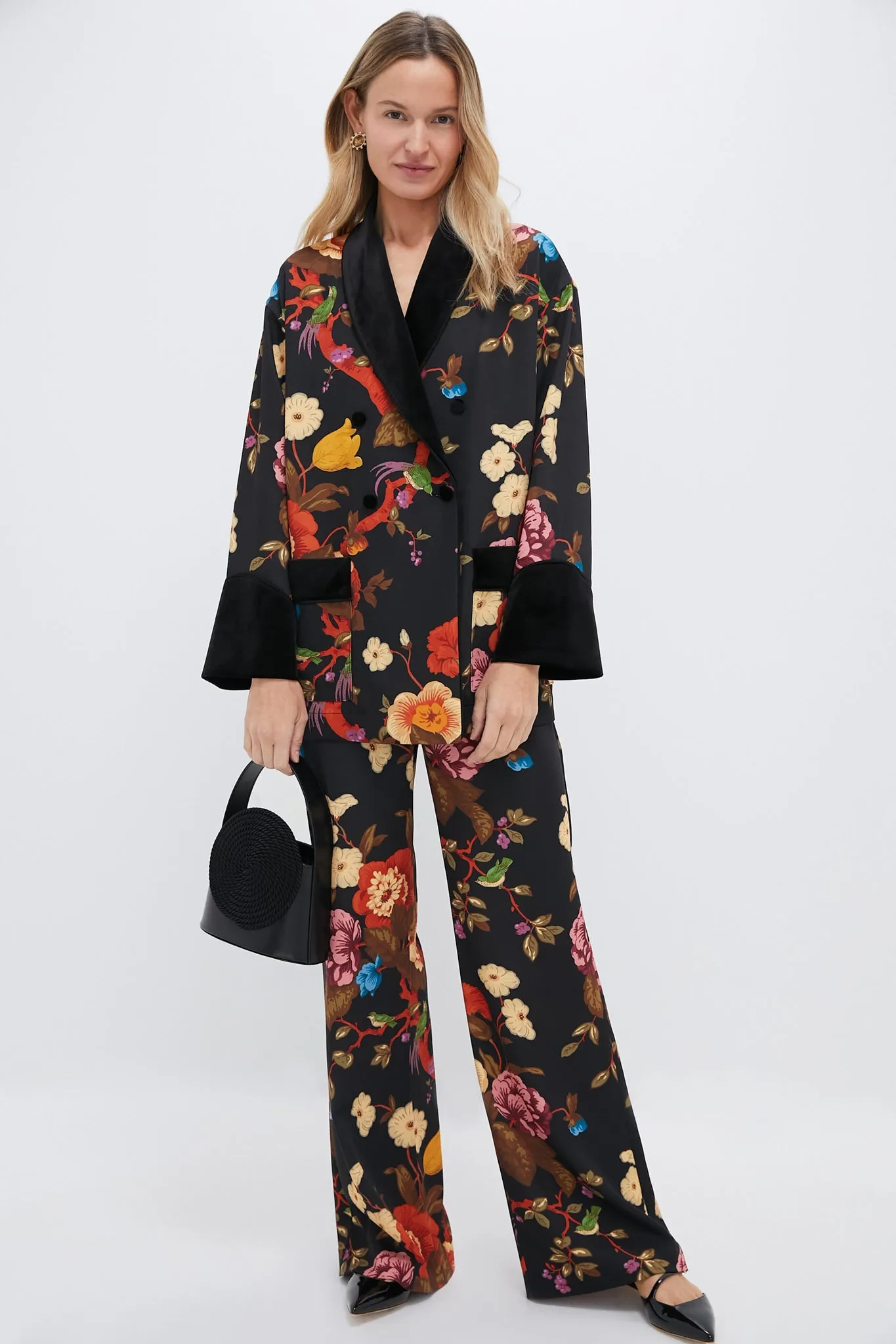 Baroque Floral Smoking Jacket