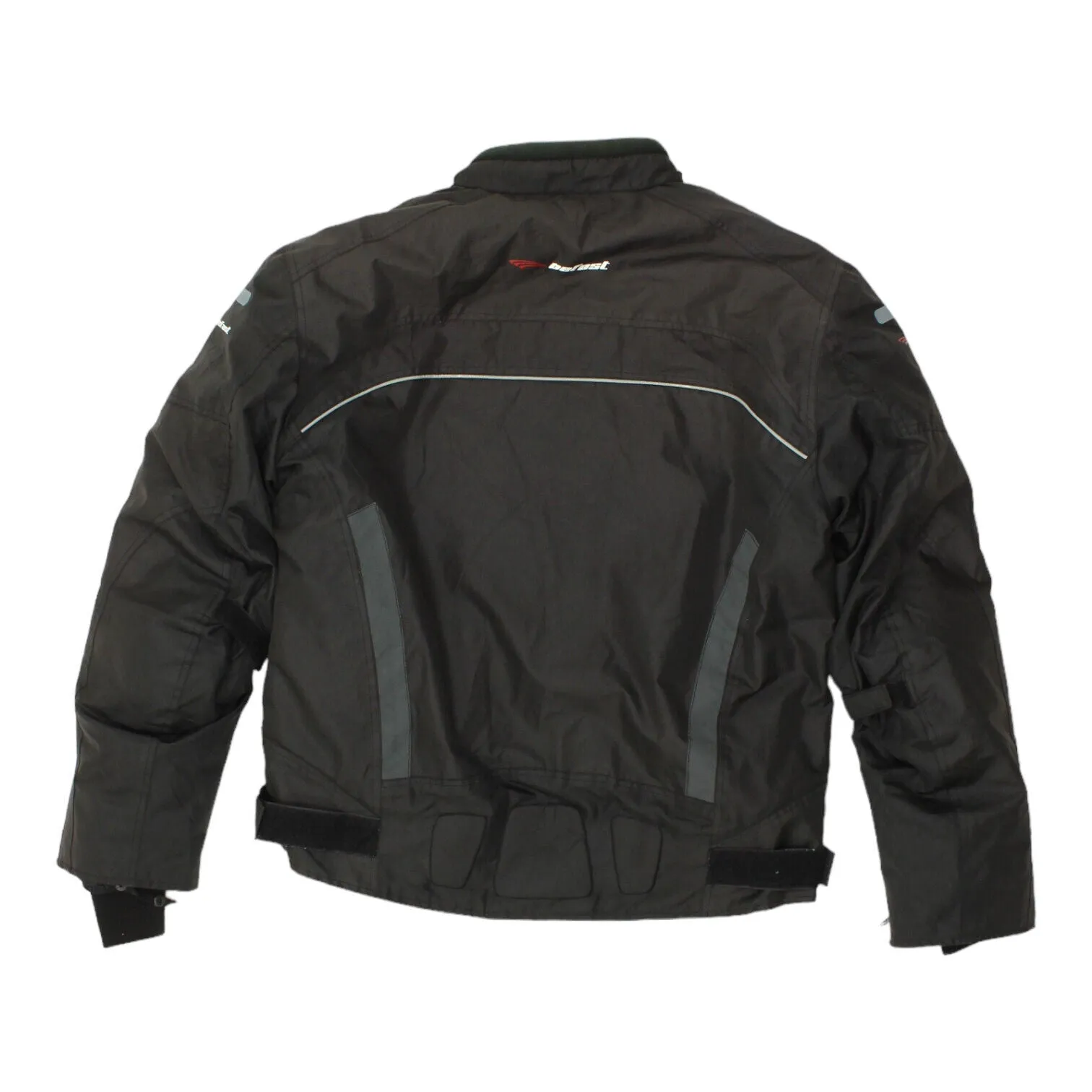 Befast Mens Black Polyester Quilt Lined Motorcycle Jacket | Vintage Biker Padded