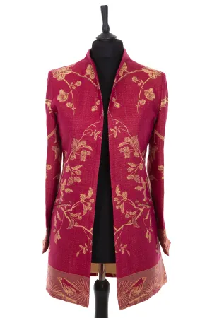 Bhumi Jacket in Deep Raspberry