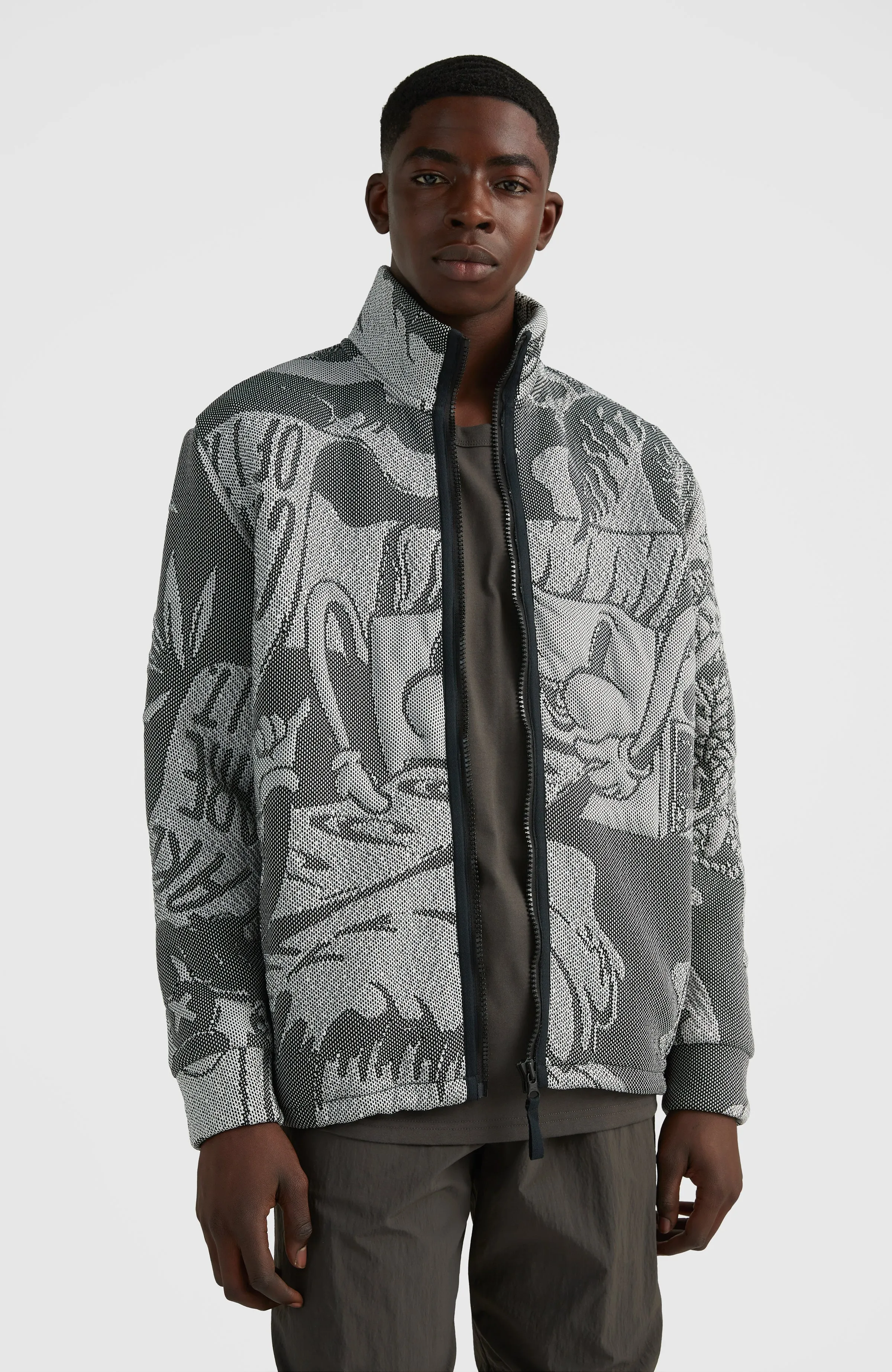 BYBORRE x O'Neill Sweatshirt Jacket | Black Oyster