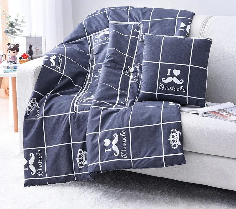 Cartoon Pillow Quilt Custom Logo Multifunctional Dual-purpose Pillow Quilt Office Nap Pillow Quilt