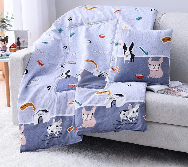 Cartoon Pillow Quilt Custom Logo Multifunctional Dual-purpose Pillow Quilt Office Nap Pillow Quilt