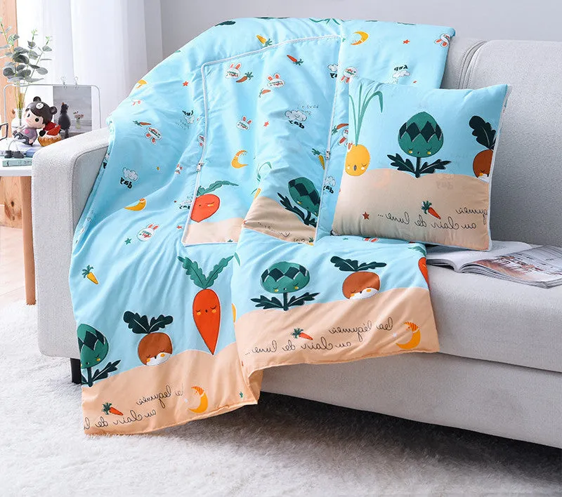 Cartoon Pillow Quilt Custom Logo Multifunctional Dual-purpose Pillow Quilt Office Nap Pillow Quilt