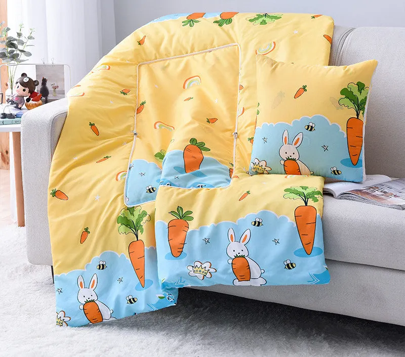 Cartoon Pillow Quilt Custom Logo Multifunctional Dual-purpose Pillow Quilt Office Nap Pillow Quilt