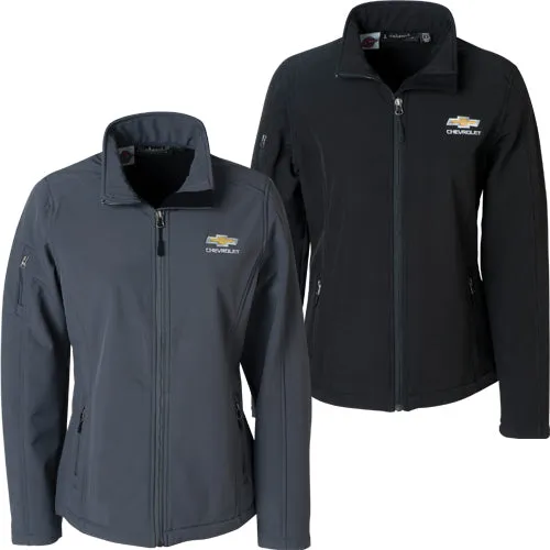 Chevrolet Gold Bowtie Ladies Soft Shell Jacket