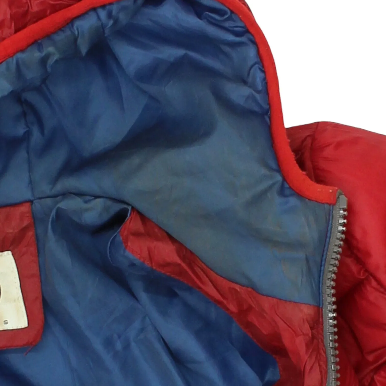 Colmar Mens Red Hooded Puffer Jacket | Vintage High End Designer Padded Coat VTG