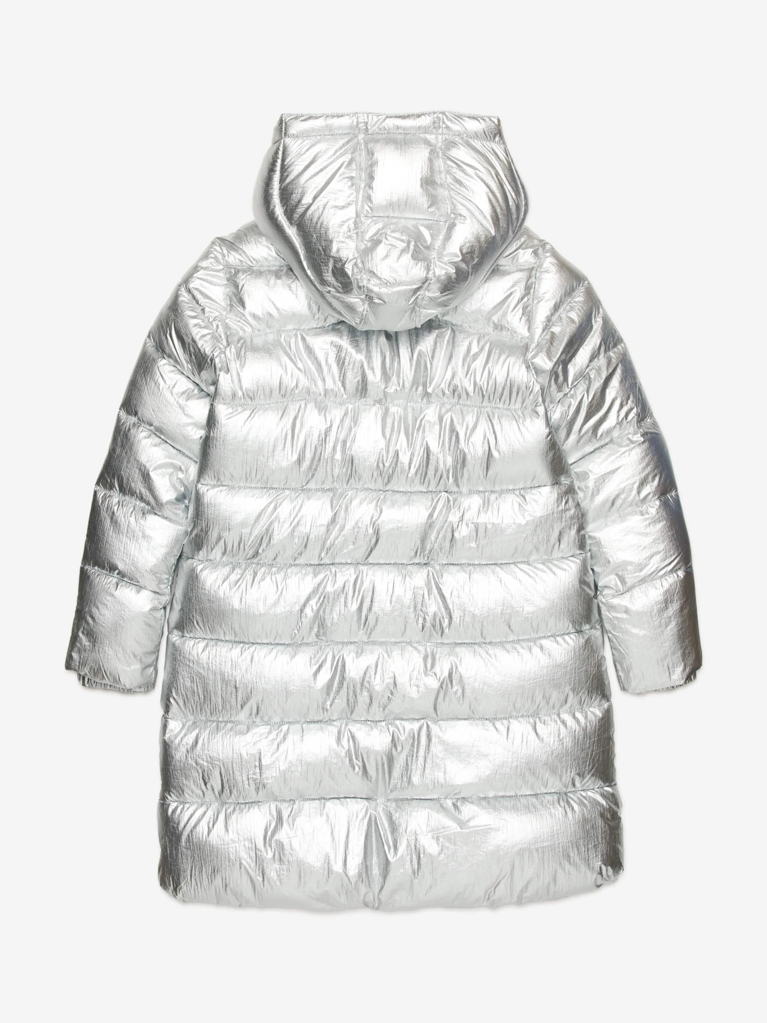 Diesel Girls Puffer Jacket in Silver