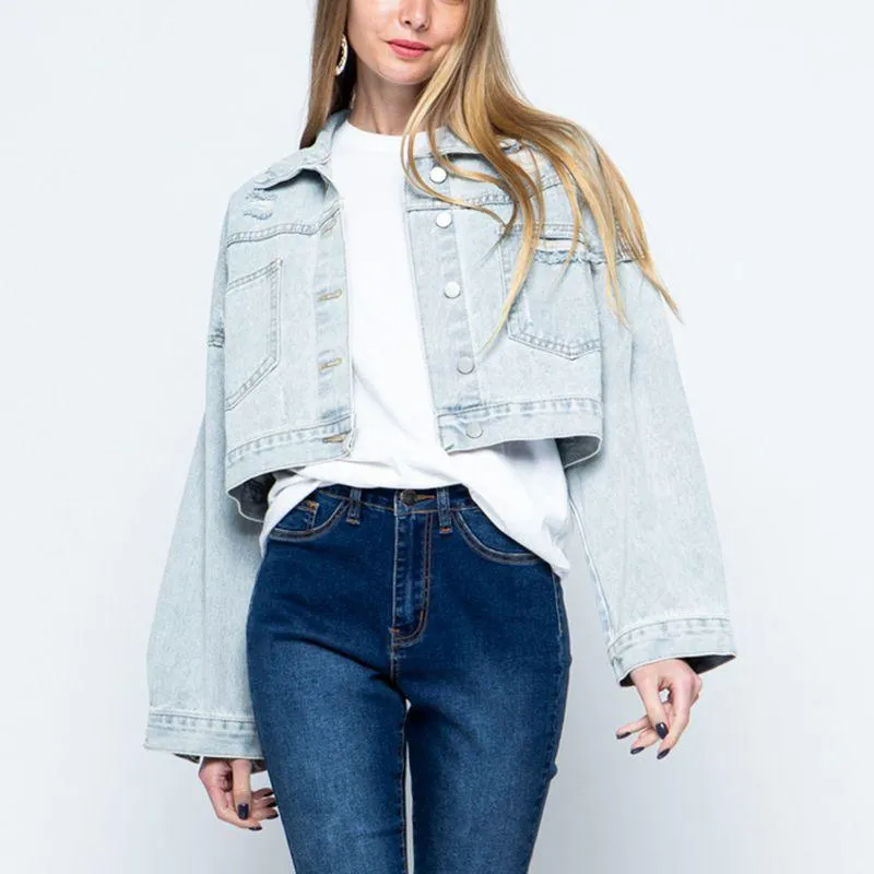 Dropped Shoulder Denim Jacket