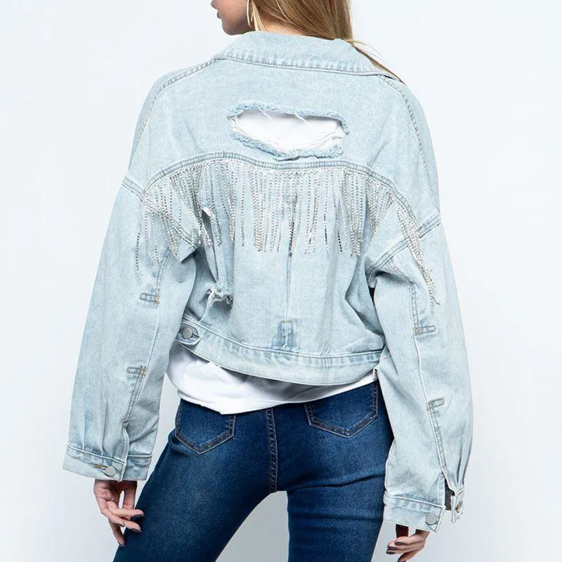 Dropped Shoulder Denim Jacket