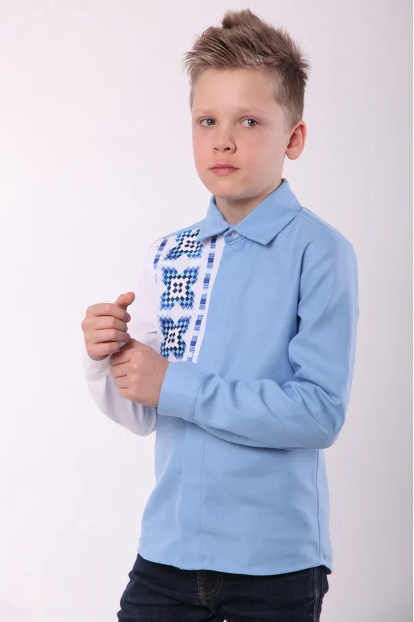 Embroidered shirt for a boy