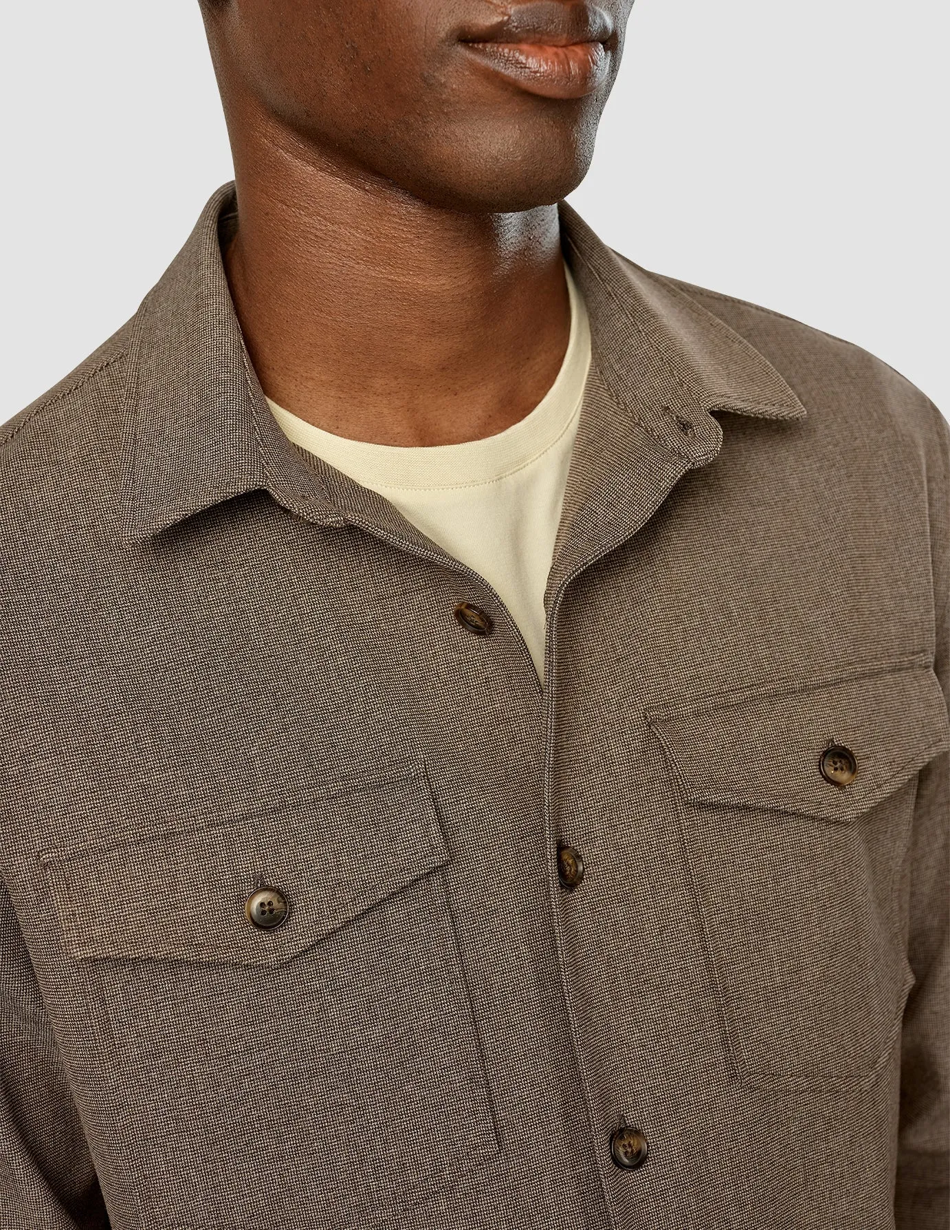 Essential Overshirt Almond