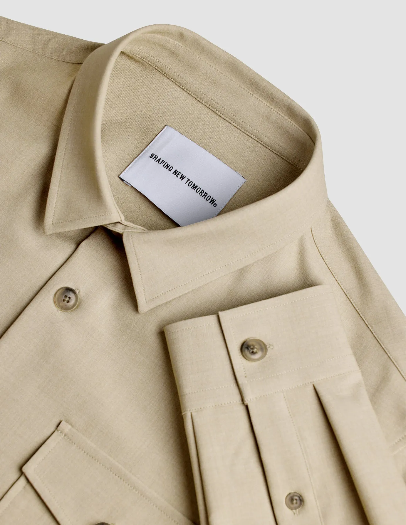 Essential Overshirt Moonstone Melange