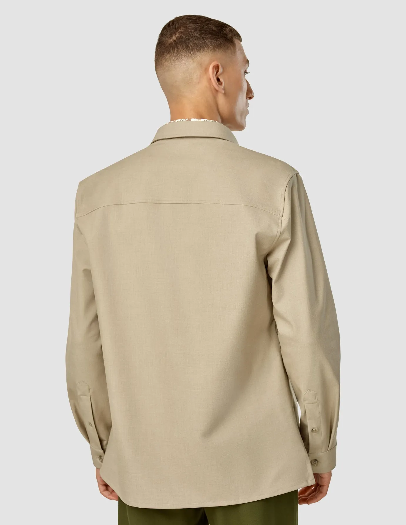 Essential Overshirt Moonstone Melange