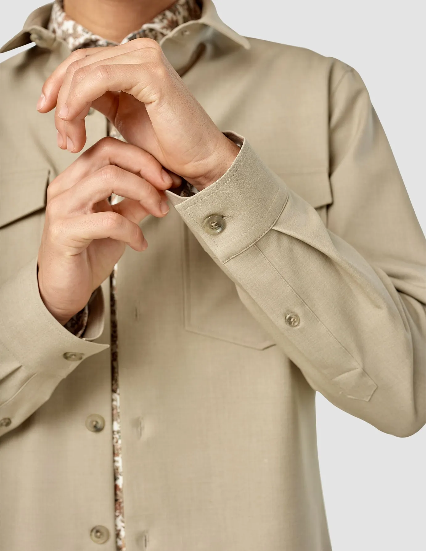 Essential Overshirt Moonstone Melange