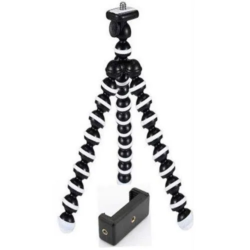 Flexible Gorilla pod Tripod with Mobile Attachment 13 inch for DSLR, Action Cameras & Smartphones