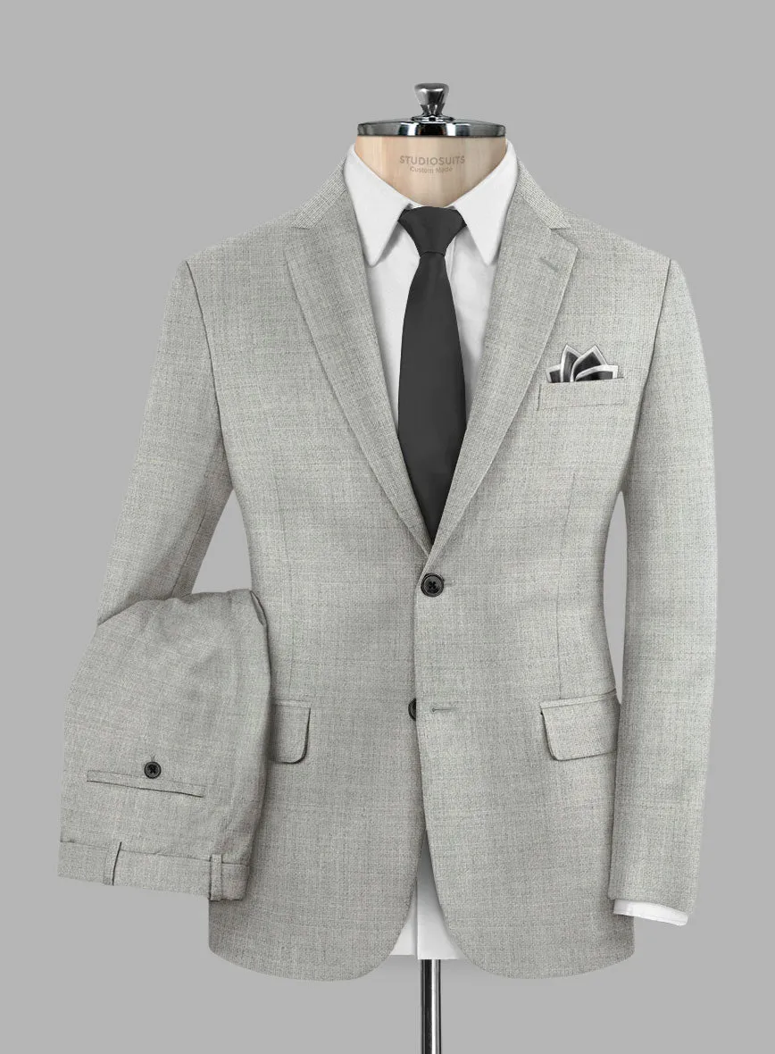 Fresco Light Gray Wool Suit