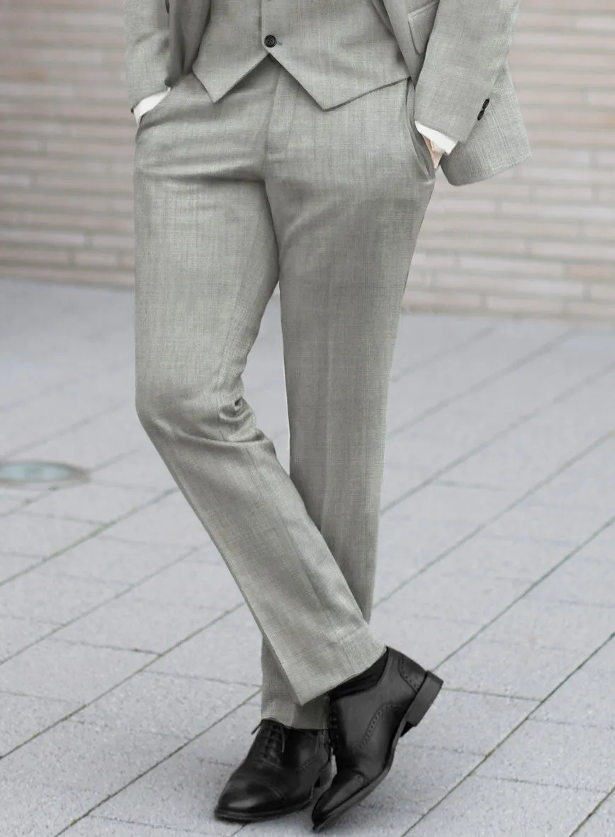 Fresco Light Gray Wool Suit