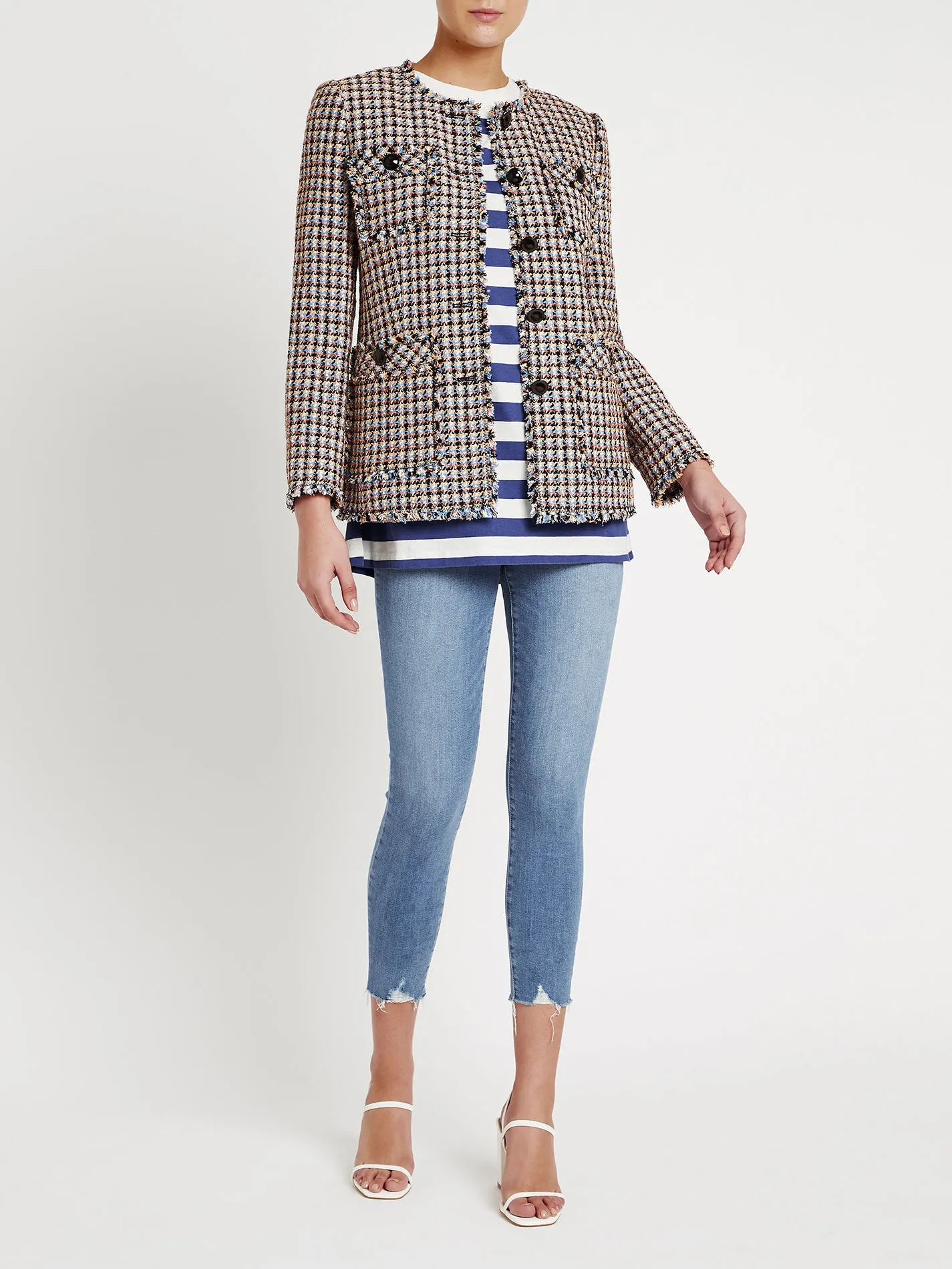 Houndstooth Tweed Jacket