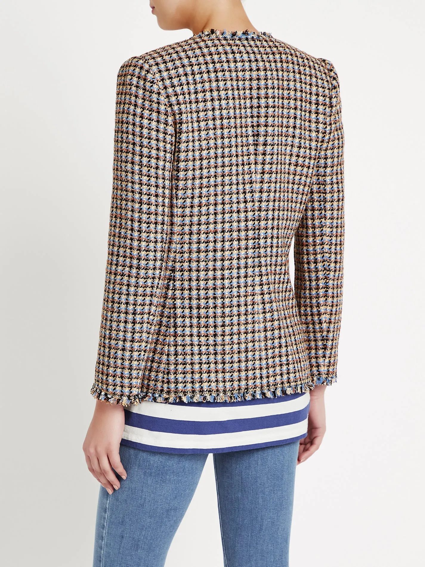 Houndstooth Tweed Jacket