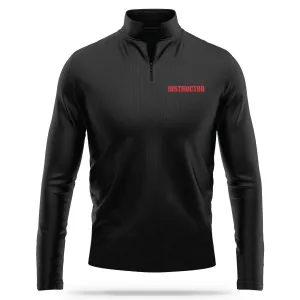 [INSTRUCTOR] Performance Quarter Zip [BLK/RED]