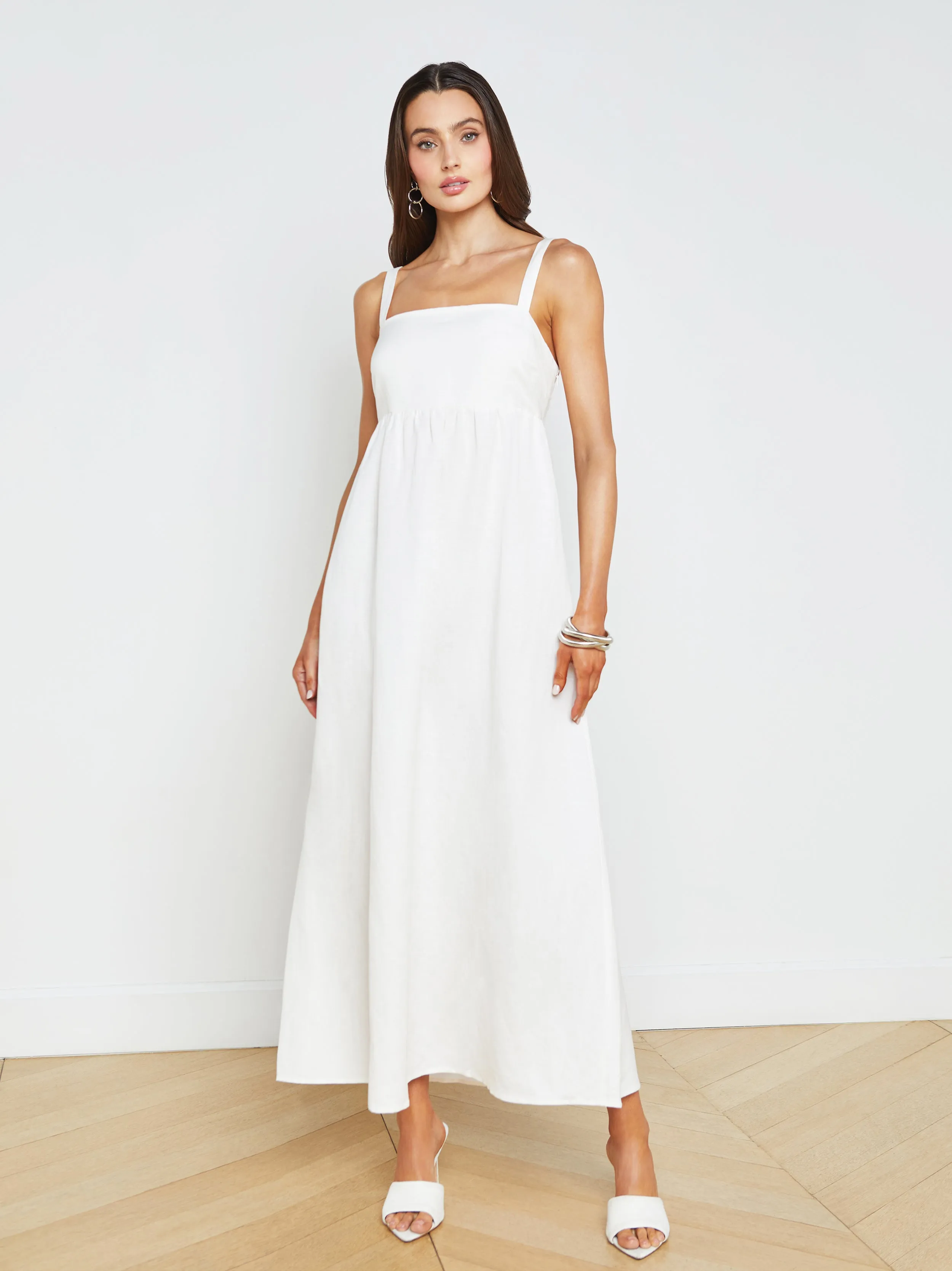 Jessamy Linen-Blend Maxi Dress