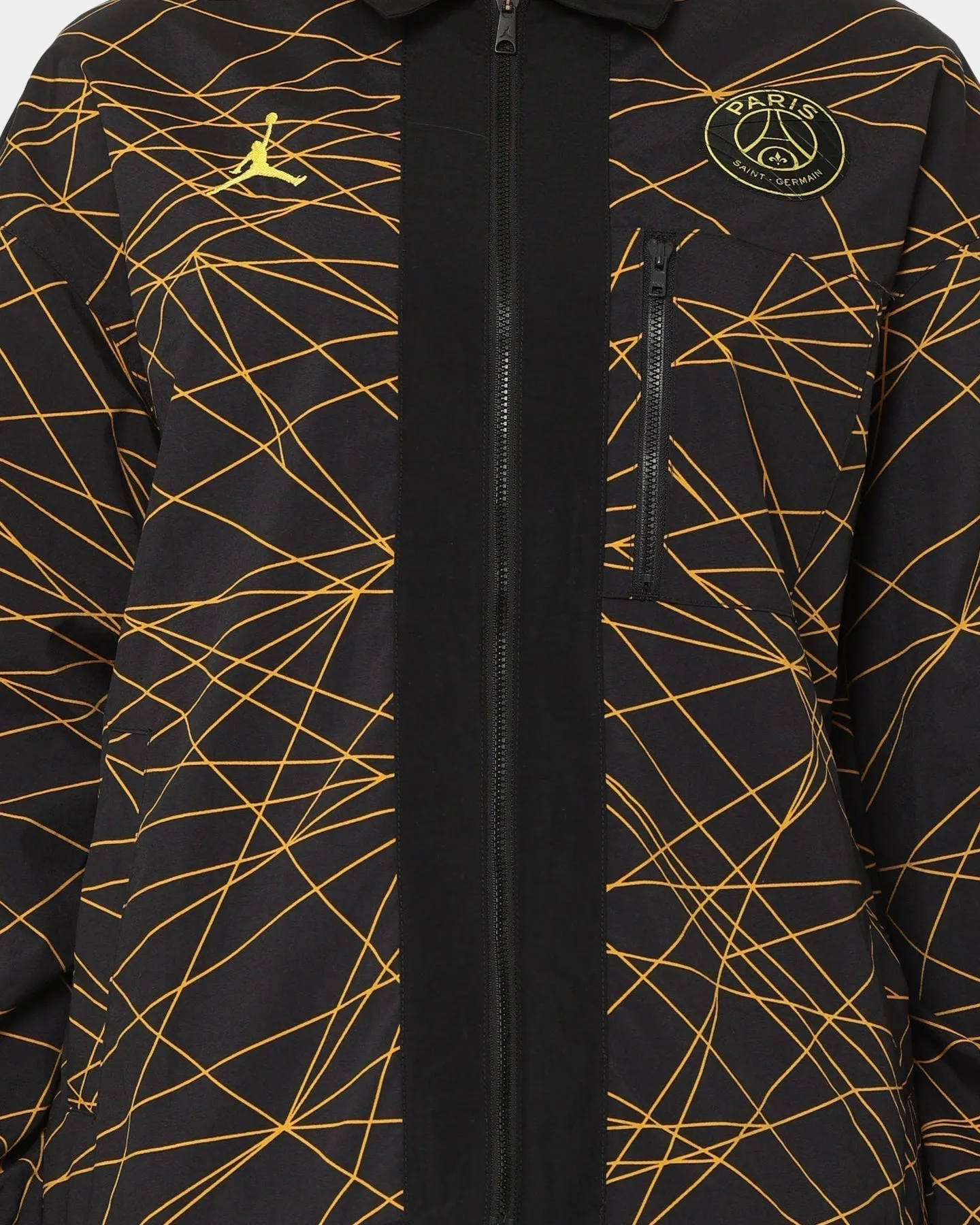 Jordan Women's Jordan X Paris Saint-Germain Anthem Jacket Black/Tour Yellow