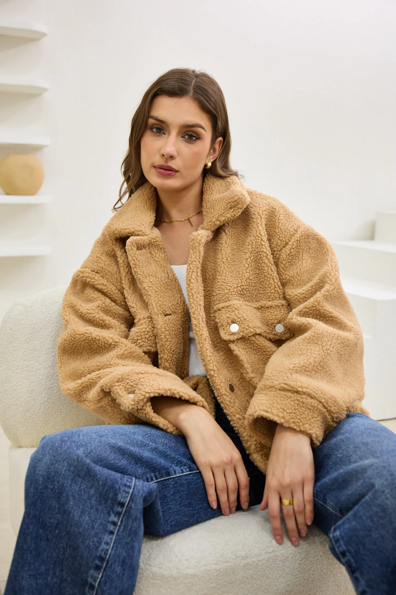 Kyla Brown Teddy Jacket