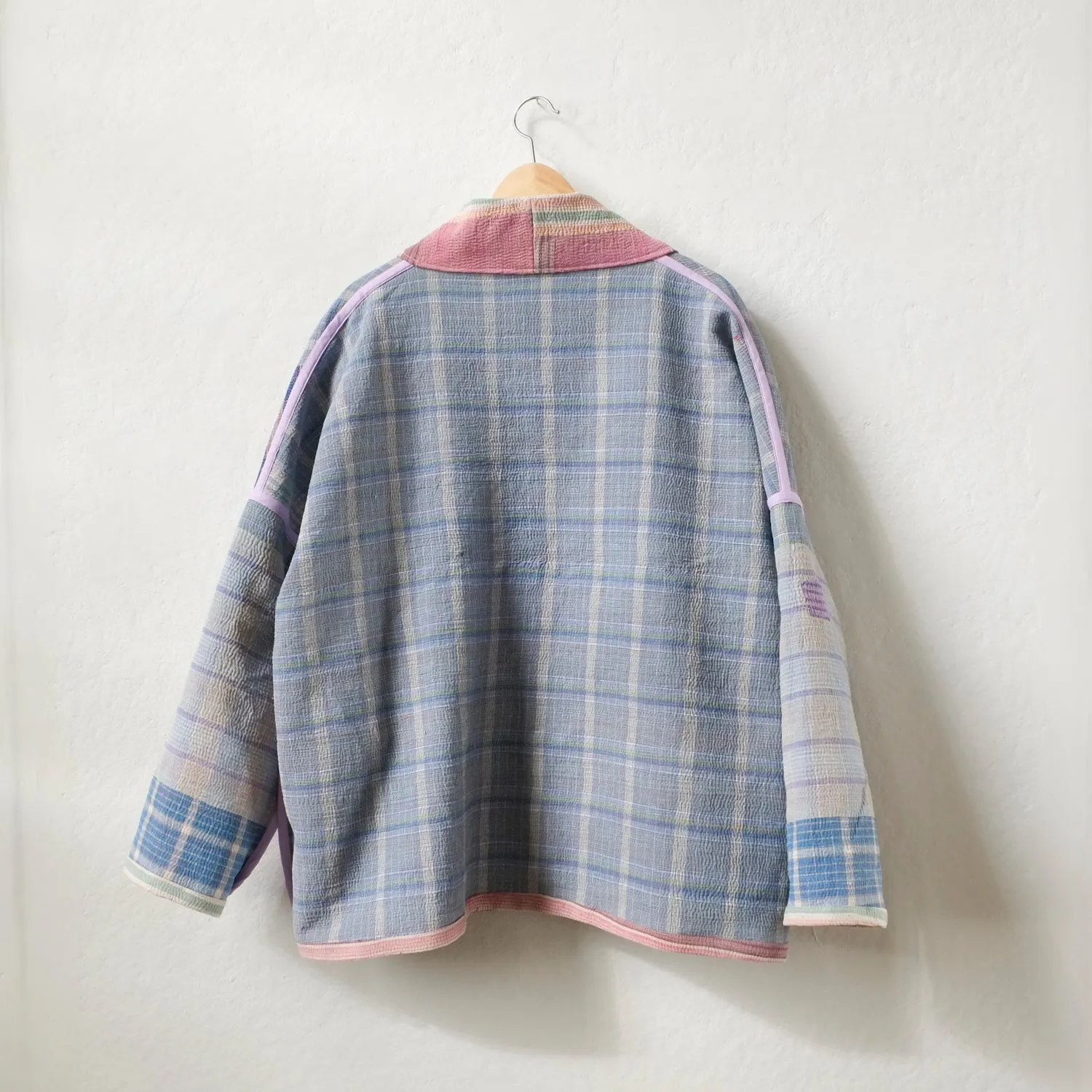 L Pink and purple stripes Anoushka Jacket LM087