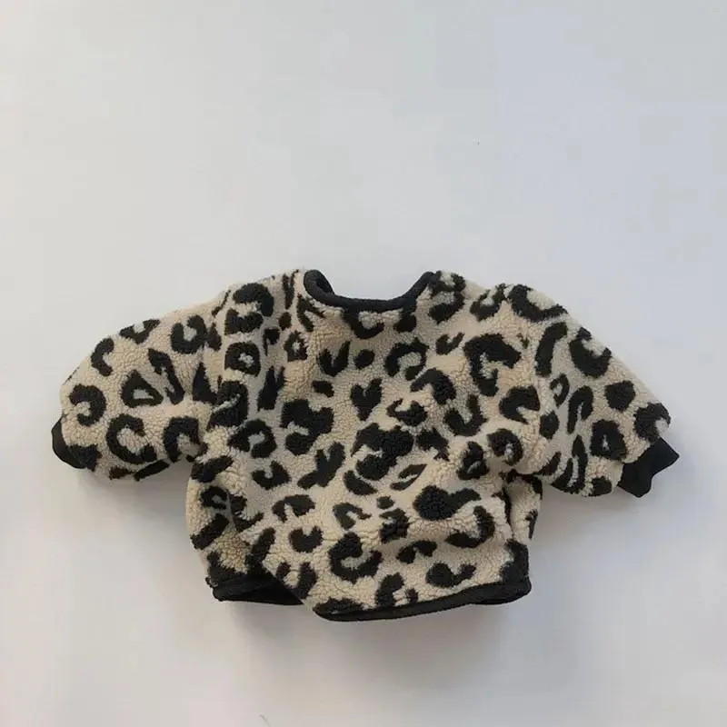 Leopard Print Button Up Jacket