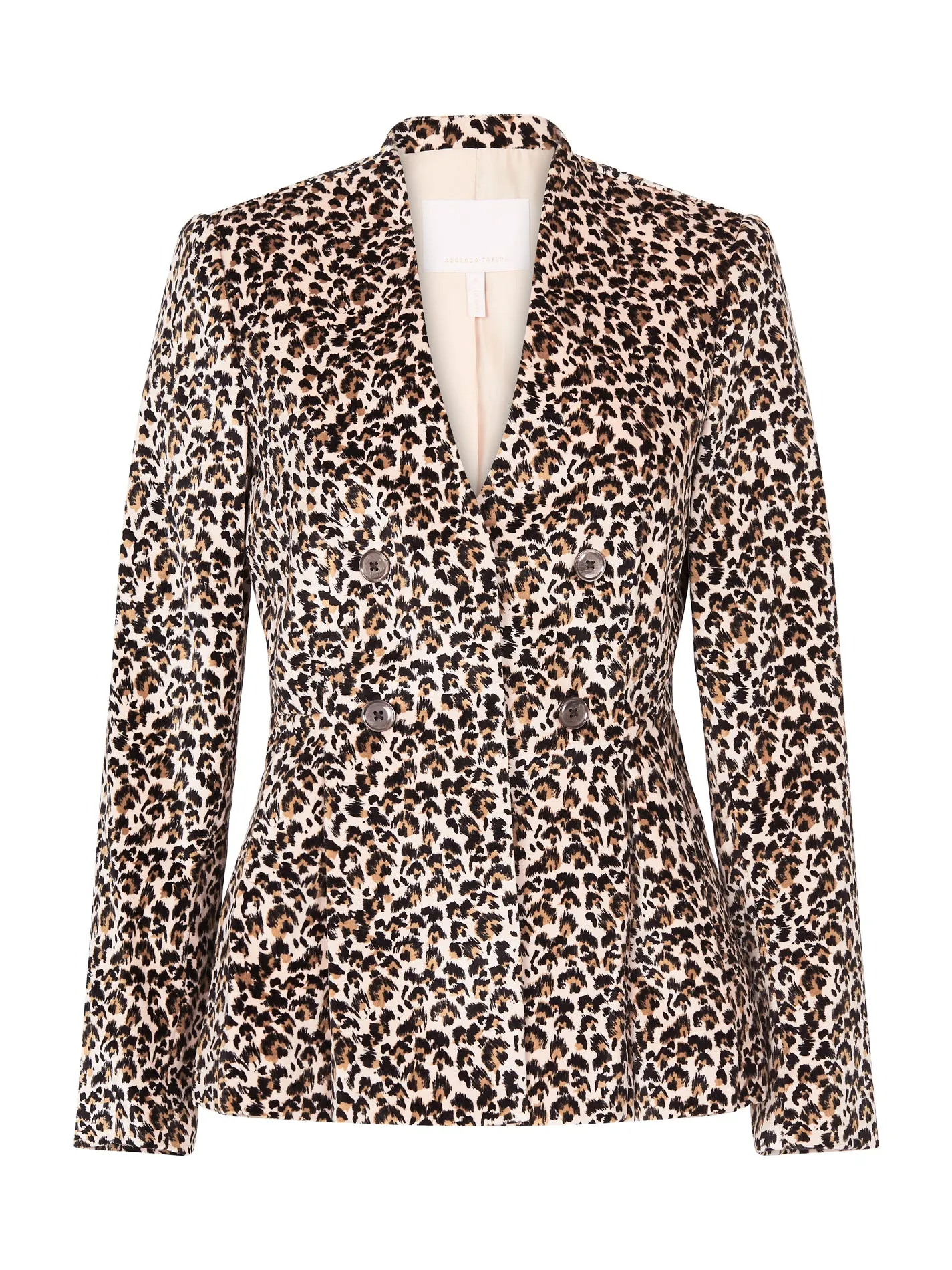 Leopard Print Velveteen Jacket