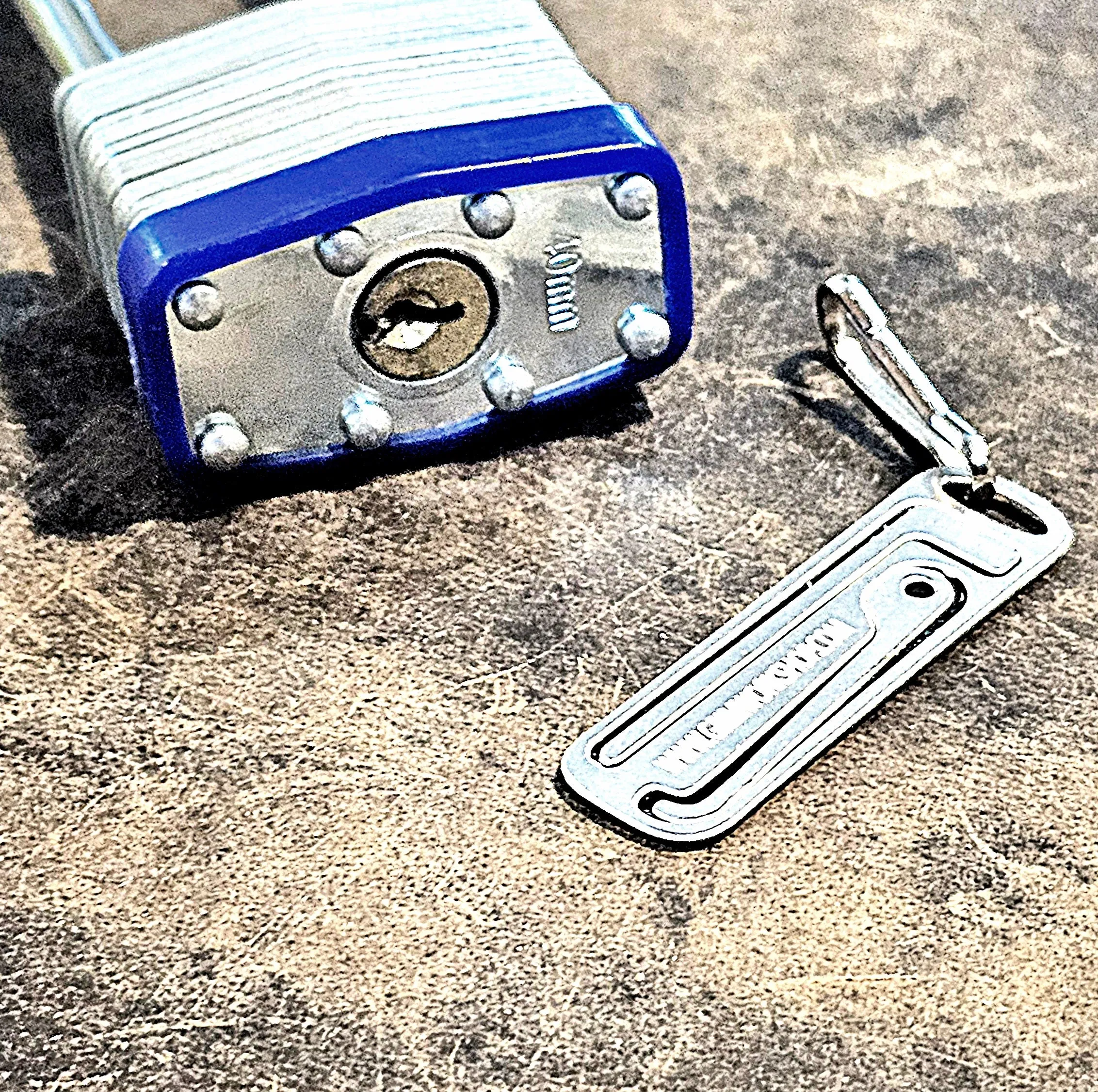 Lock Pick Rake Micro Tool : 2 in 1 Lock Pick Keyring