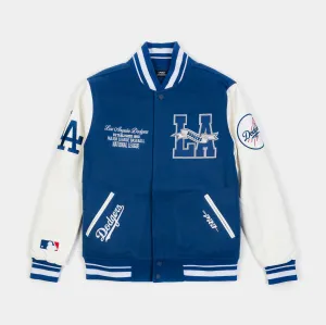 Los Angeles Dodgers Pennants Varsity Mens Jacket (Blue/White)