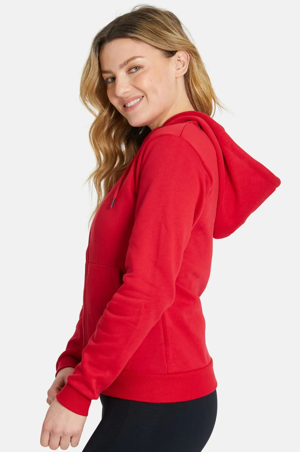 Luxurious FitPink Fleece Hoodie V2 - Red