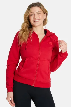 Luxurious FitPink Fleece Hoodie V2 - Red