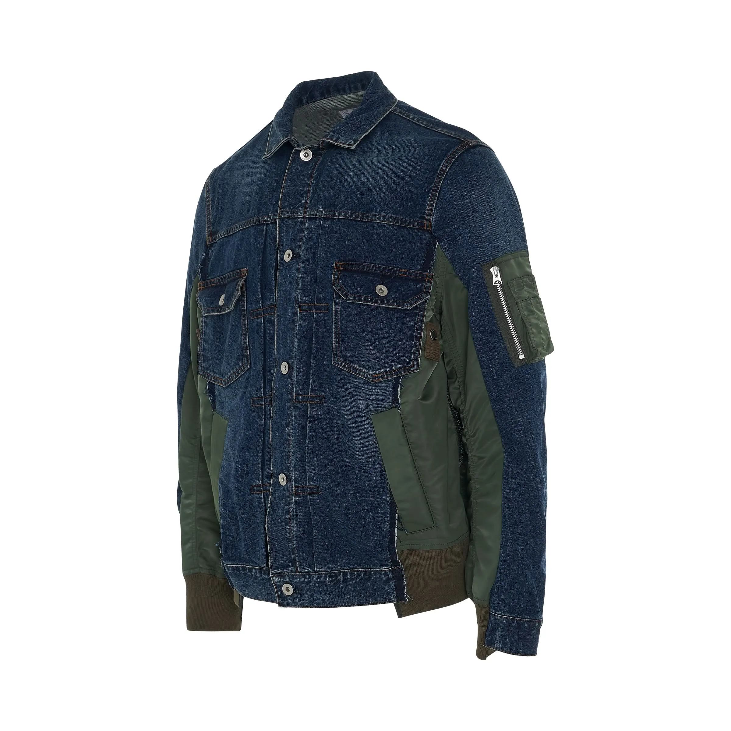 MA-1 Denim Jacket in Blue