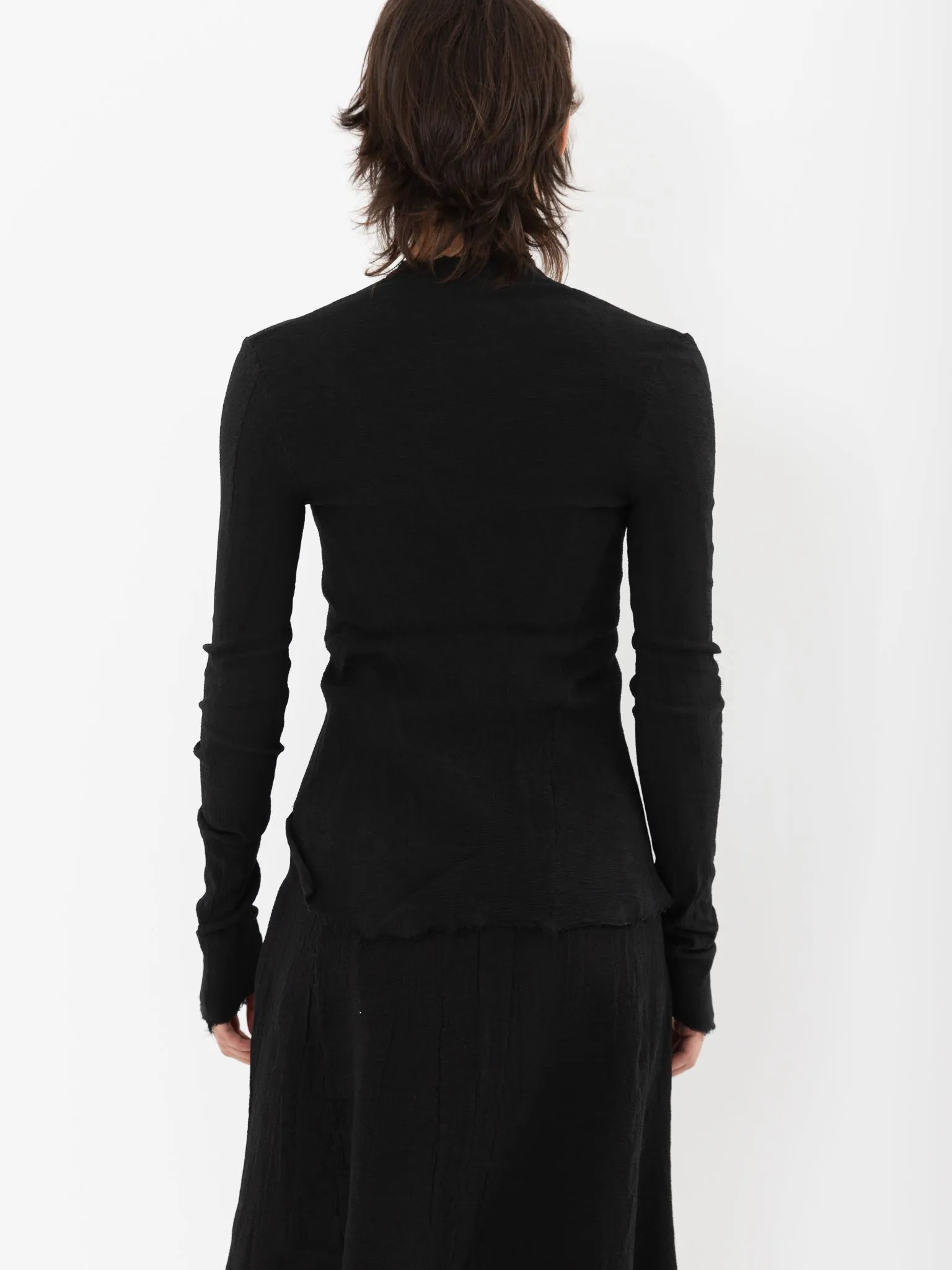 Marc LeBihan Stretch Silk Jacket, Black