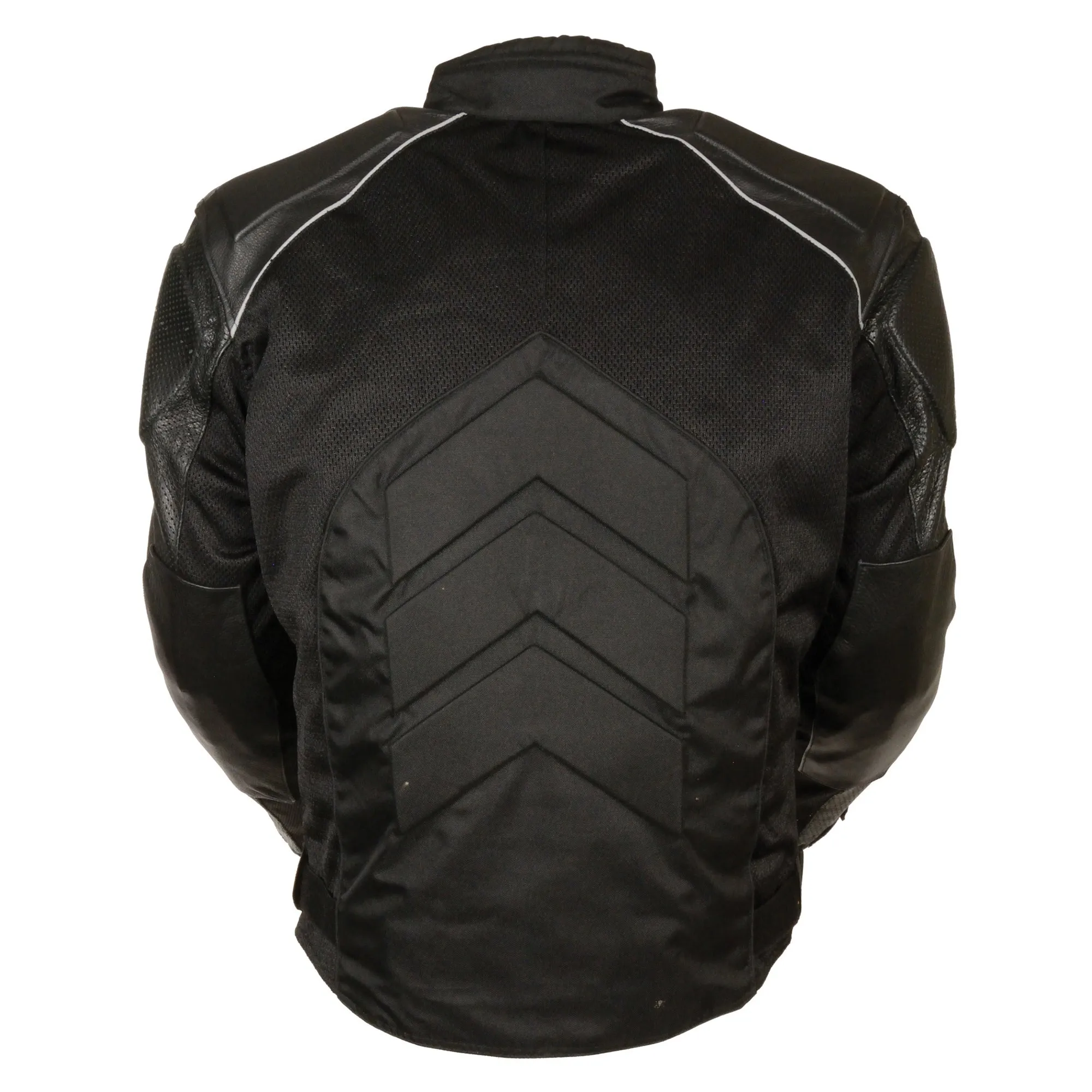 Men's Combo Leather/Textile/Mesh Racer Jacket